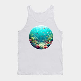 Low Poly Sea Bottom Tank Top